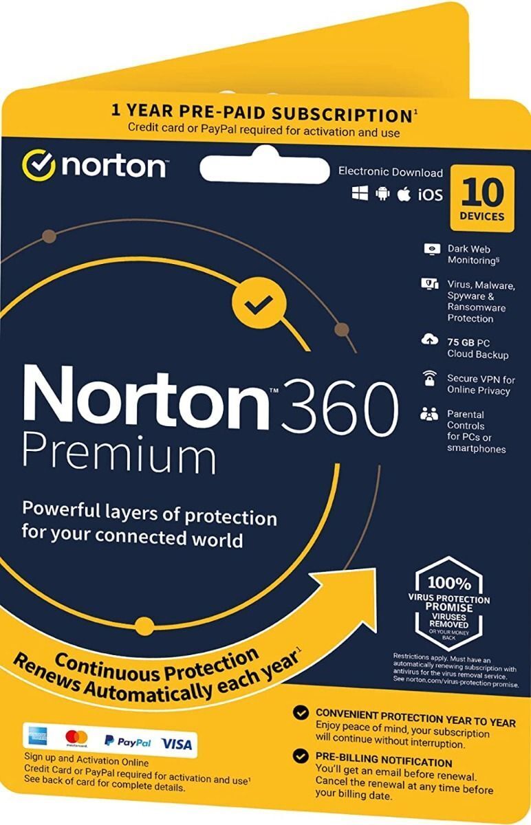 Norton 360 Premium Internet Device Security