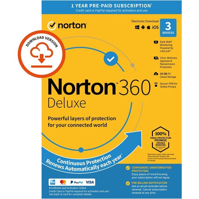 Norton 360 Deluxe Internet Device Security