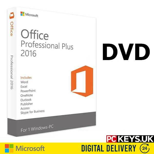 Microsoft Office 2016 Professional Plus DVD