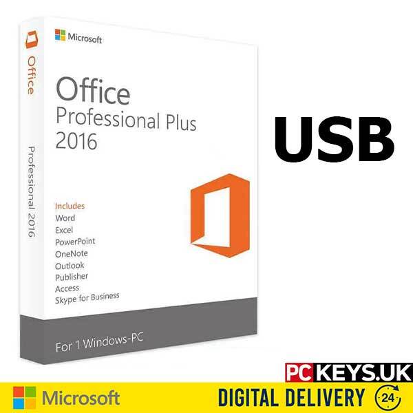Microsoft Office 2016 Professional Plus USB
