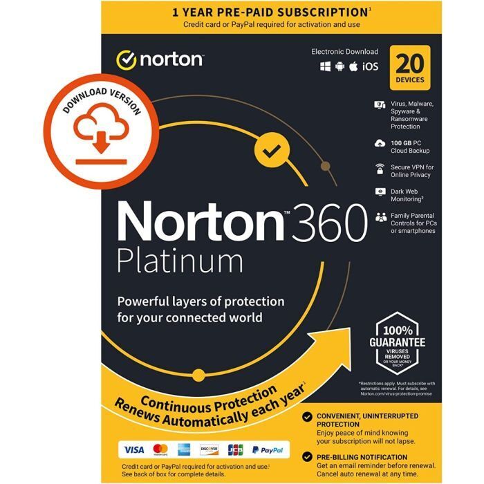 Norton 360 Platinum Internet Security