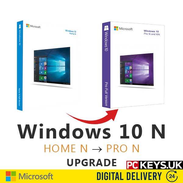 Windows 10 Home N to Professional N Upgrade