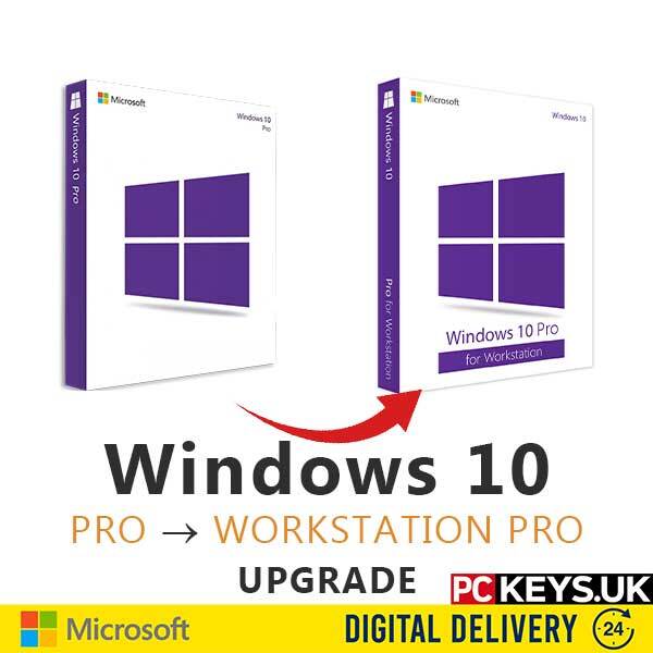Microsoft Windows 10 Pro to Professional Workstation Upgrade