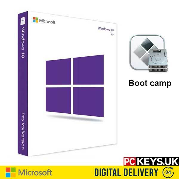 Microsoft Windows 10 Professional for Bootcamp Apple Macbook