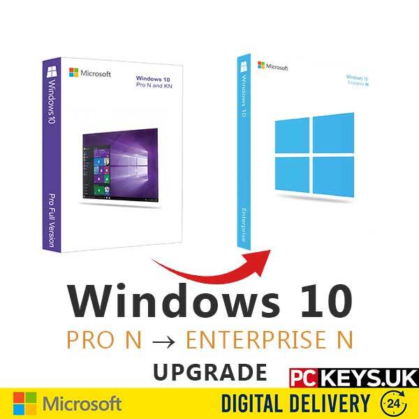Windows 10 Pro N to Enterprise N