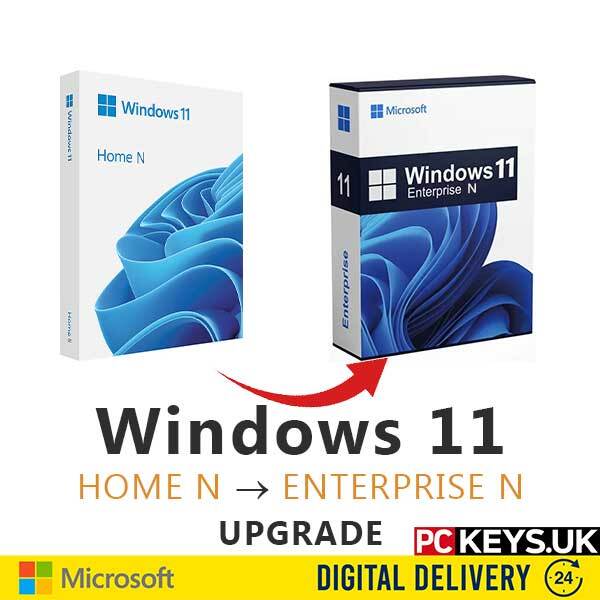 Windows 11 Home N to Enterprise N