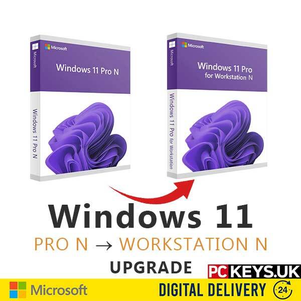 Windows 11 Pro N to Professional N Workstation