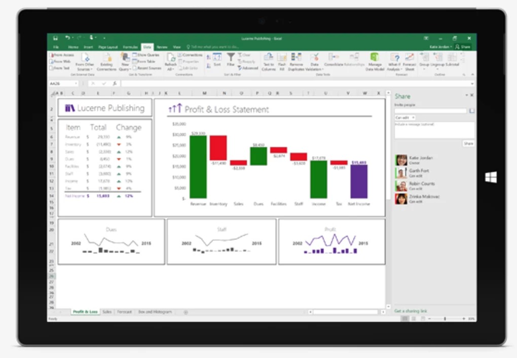 Excel 2016 desktop