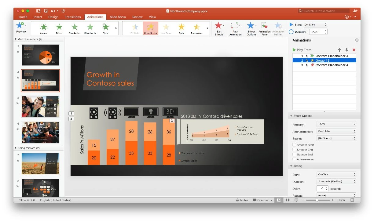 PowerPoint 2016 in action